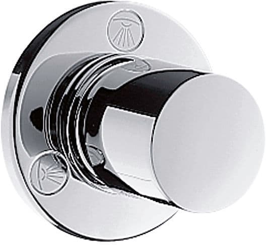 SET DE FINITION INVERSEUR 4 VOIES QUATTRO UNIVERSEL CYLINDRIQUE HANSGROHE CHROME vue 1