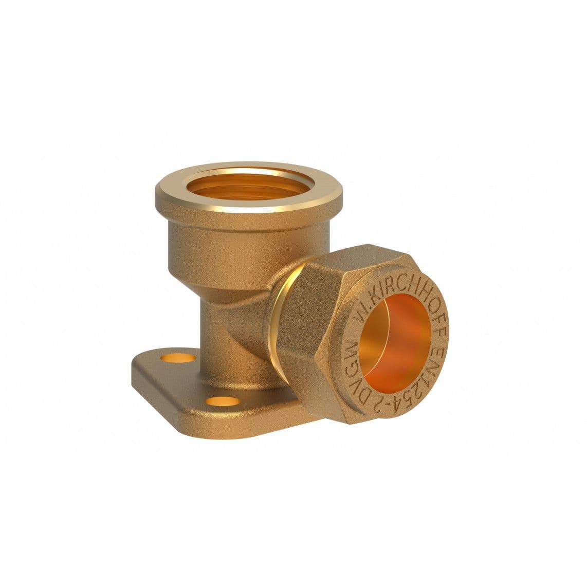 989458217 LT disque mural, vierge, 15 mm x 1/2" F, raccord à serrer pour tube en cuivre, vue 1