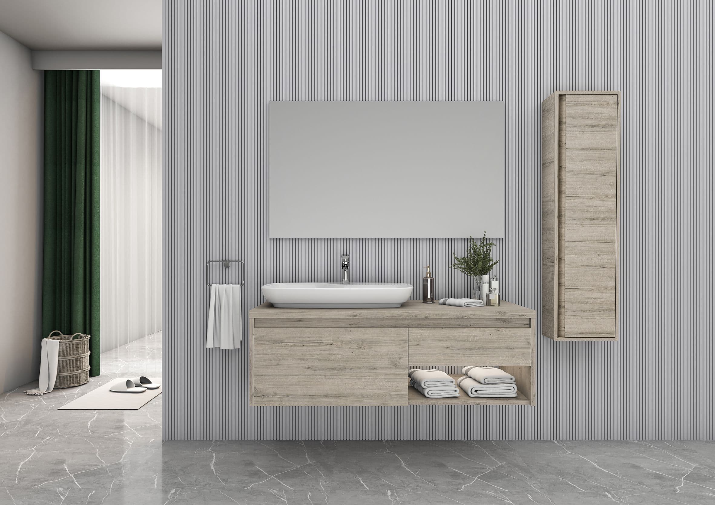 ARES MEUBLE SOUS-PLAN (120CM) - BOIS CLAIR vue 1