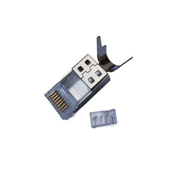 Connecteur UTP cat7 blindé RJ45 8P / 8C vue 1
