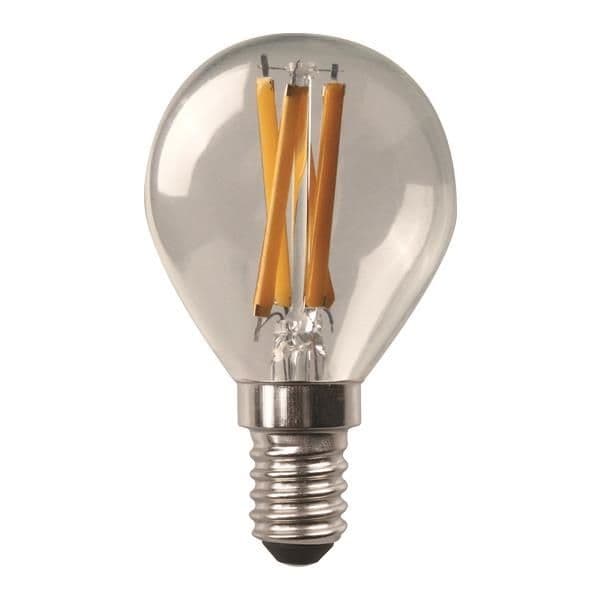 Lampe Led G45 crossed filament 6.5W E14 3000K 220 - 240V dimmable clair vue 1