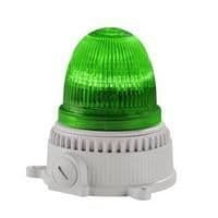 Avertisseur accoustique / lumineux avec techno Led Bleu SMD 90 / 240V 40mA Ø 114 x hauteur 115,5mm vue 1