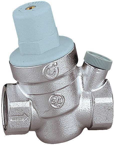 REGULATEUR PRESSION EAU +RACC. MANOMETRE 3/4" CHROME 1-6 BAR CALEFFI vue 1