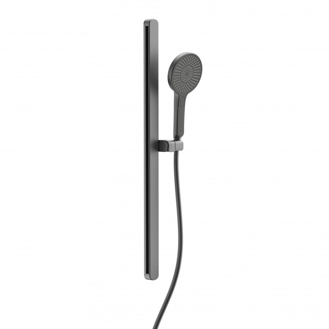 64202 KARIBIK Set barre de douche, graphite mat, oval vue 1