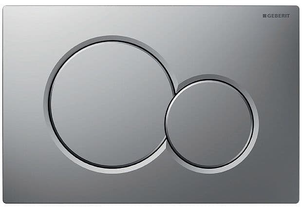 PLAQUE DE COMMANDE 2 TOUCHES SIGMA01 CHROME-MAT vue 1