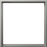 Cadre adaptateur avec découpe carrée pour appareils avec cache (50 x 50mm) Acier inoxydable (laqué) vue 1