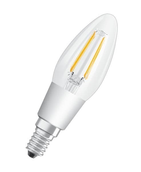 Lampe Led Superstar classic flamme B40 Glowdim 4.5W / 2200 … 2700K E14 470lm 320° vue 1