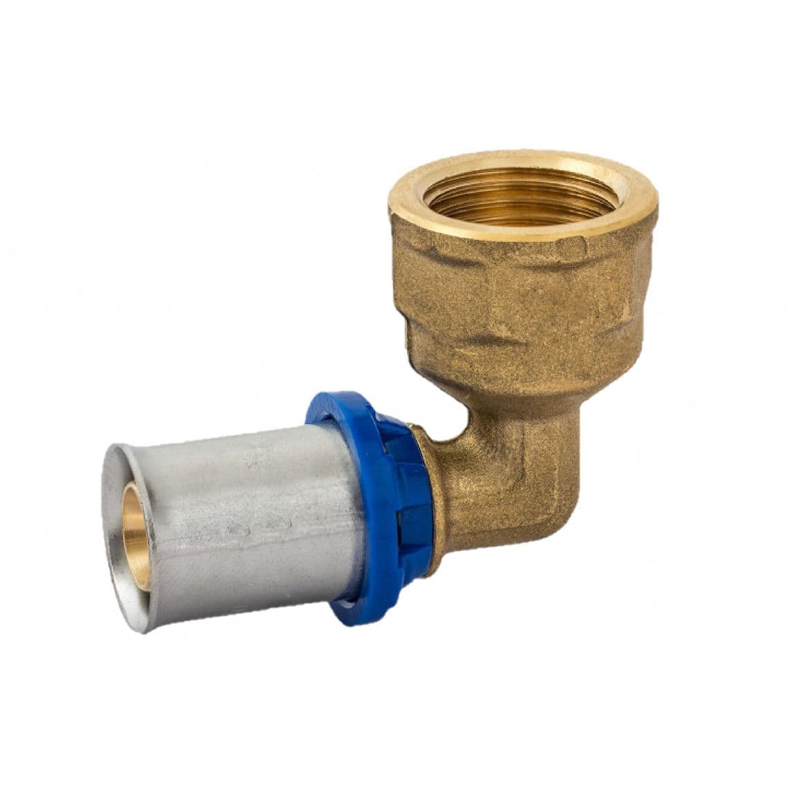 988716355 LT coude 90°, vierge, 20 mm x 3/4" F, raccord à sertir pour tube multicouche vue 1