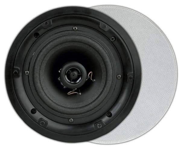 Fl620, Flat, haut-parleur encastrable 2 voies, rond, 80W, Blanc (2 pièces) vue 1
