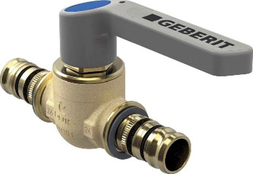 Geberit Mepla robinet à boisseau avec levier de déclenchement laiton d 50mm PN10 vue 1