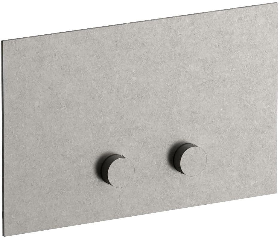 PLAQUE DE COMMANDE 2-TOUCHES POUR GEBERIT SIGMA8 SIGMA12 ICONA CLASSIC FANTINI RAW METAL PVD vue 1