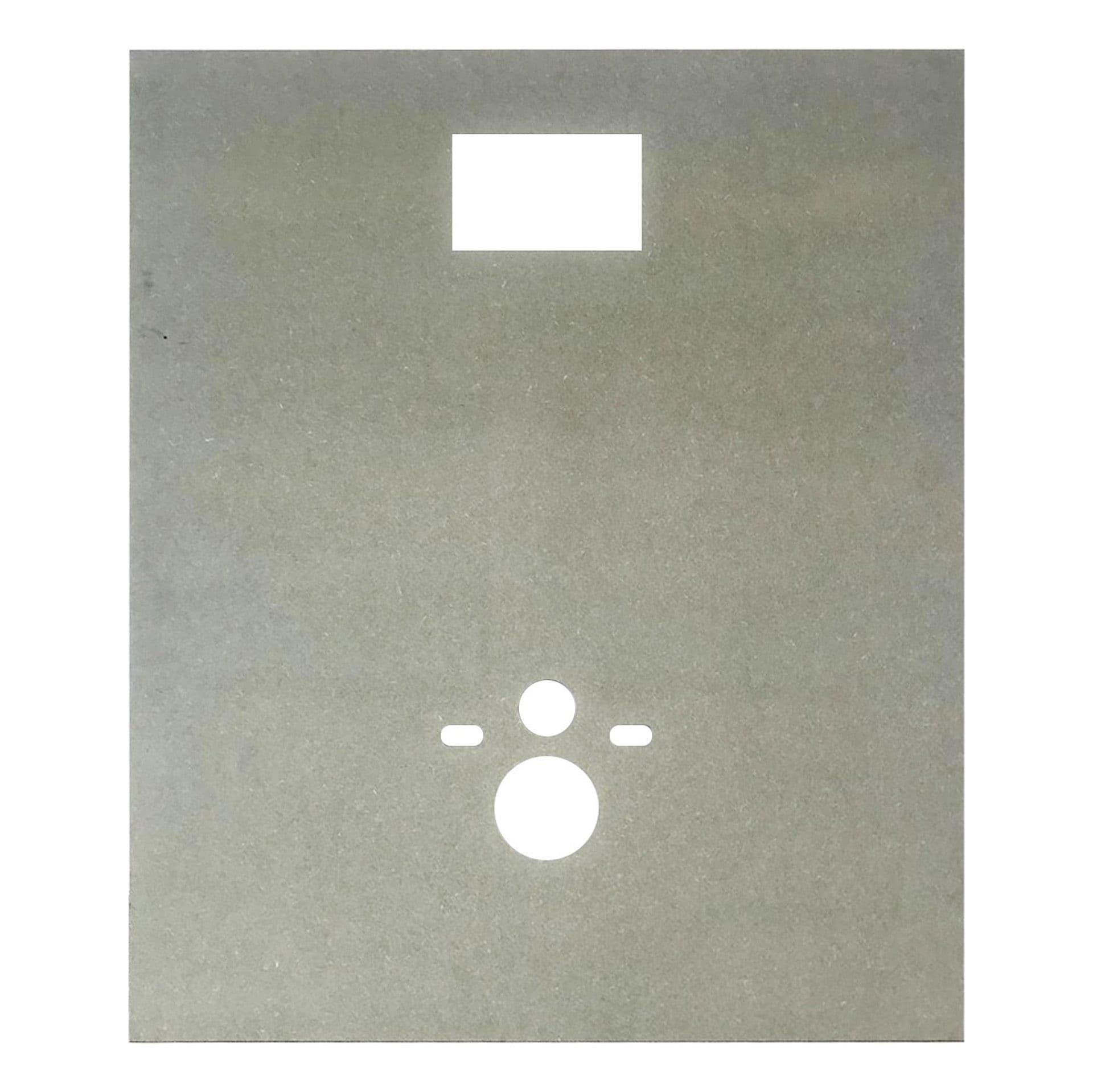 ALONI PANNEAU RÉSISTANT À L'EAU POUR WC SUSPENDU - MDF - PRÉPERFORÉ - COMPATIBLE AVEC RÉSERVOIRS ENCASTRÉS GEBERIT - 120X100X1,5 CM vue 1