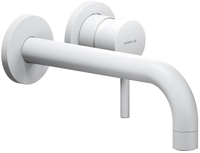 SET DE FINITION MITIGEUR LAVABO LIVE NOBILI 200MM BLANC MAT vue 1