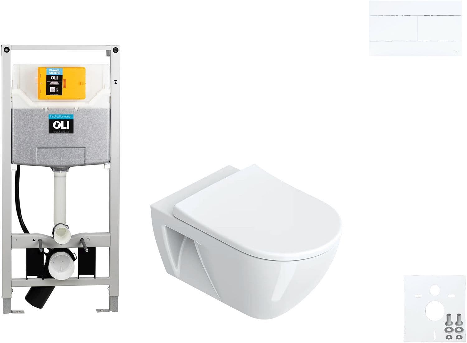 WALLFIX OLI WC SUSPENDU SFERA ECO CATALANO SLIM BLANC vue 1