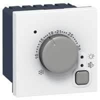 Mosaic thermostat électrique 250V 2 modules Blanc vue 1
