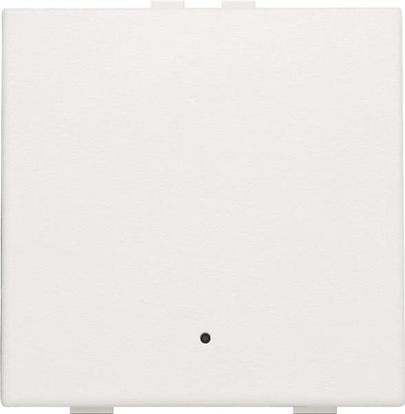 Bouton - poussoir simple avec Led et capteurs de confort pour Niko Home control, Blanc vue 1