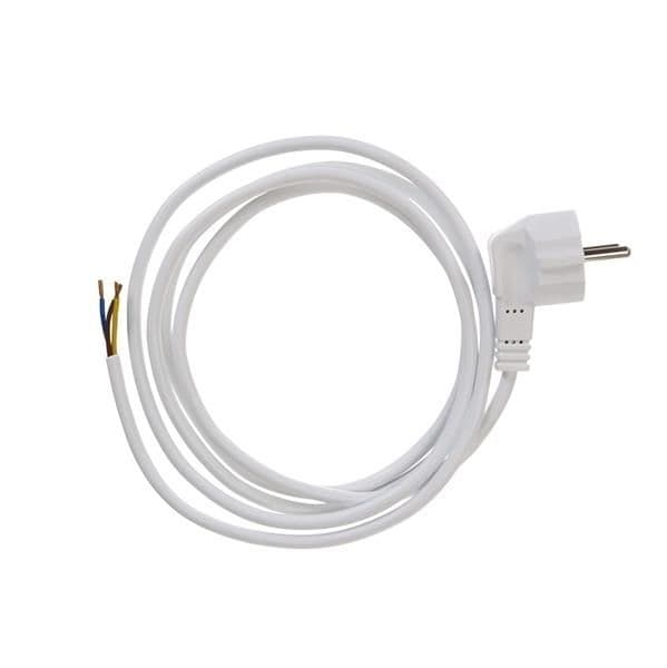 Cordon H05VV-F 3G1.5 - Blanc - 3m vue 1