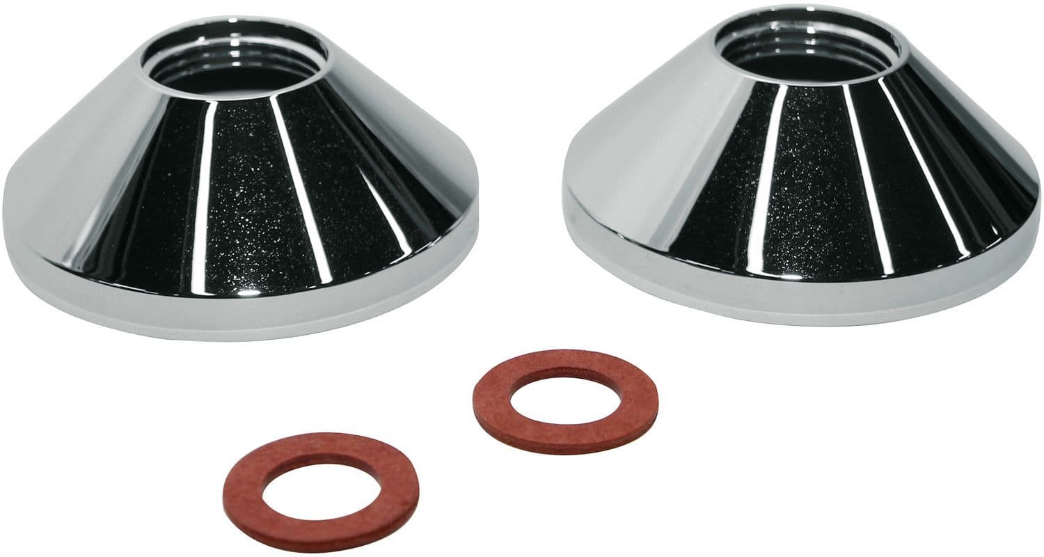 ROSACE POUR RACCORD-S KLUDI 3/4"-1/2" 2 PIECES CHROME vue 1