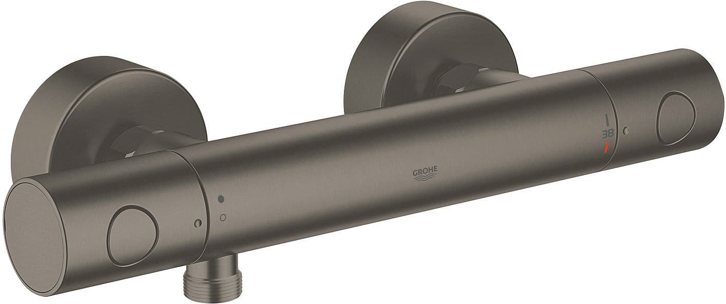 THERMOSTAT DOUCHE GROHTHERM 1000 COSMOPOLITAN M FG BRUSHED HARD GRAPHITE vue 1