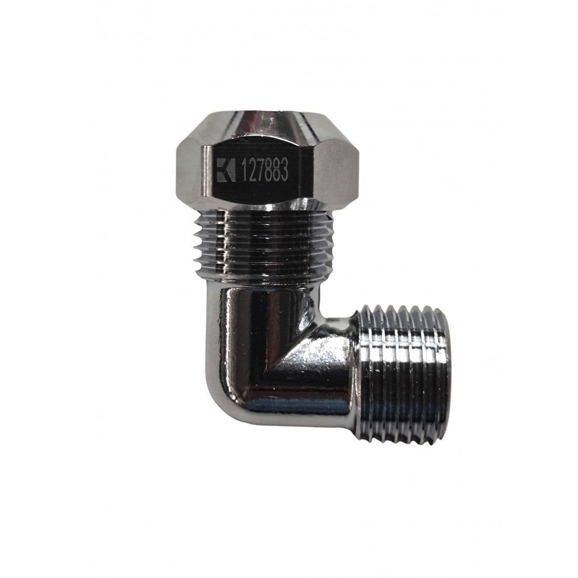986255148 LT raccord à sertir-coude 90°, chromé, 1/2" M x 10 mmQ vue 1