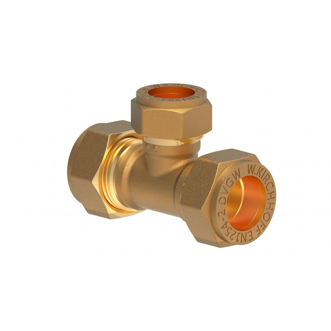 989453617 LT Té de réduction, vierge, 22 mm x 18 mm x 22 mm, raccord à serrer pour tube en cuivre vue 1