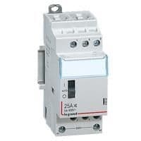 CX³ contacteur de puissance 230V - 4 pôles - 25A manette 400V - 4NO - 2 modules vue 1