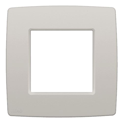 Plaque de recouvrement simple, couleur Niko Original light grey vue 1
