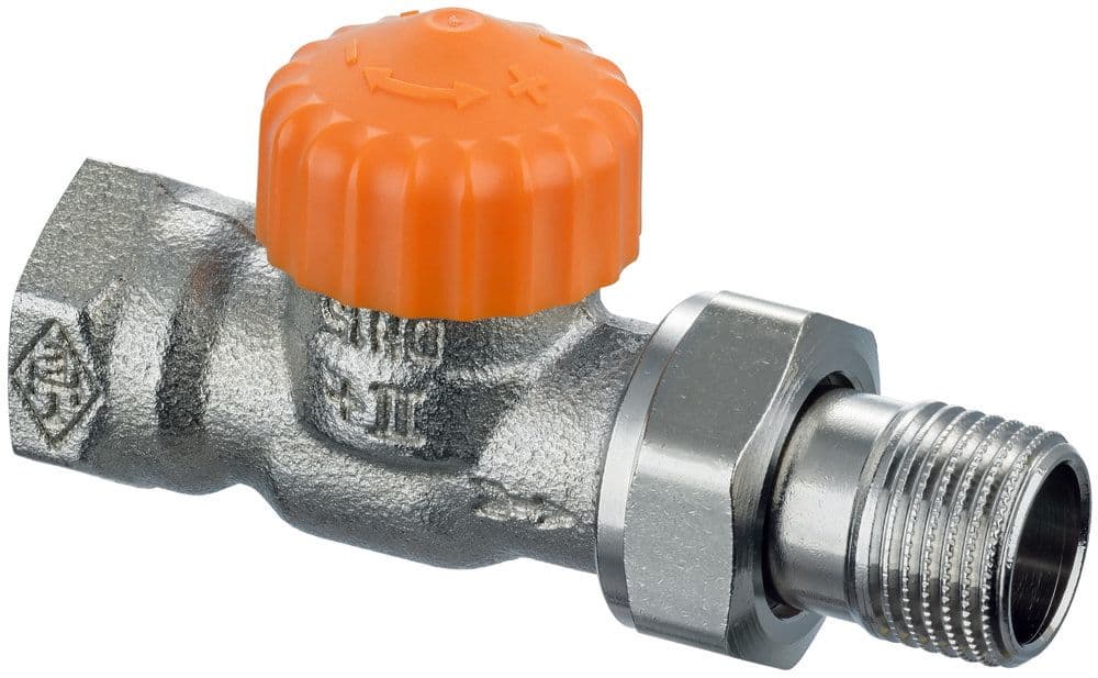 Heimeier Eclipse robinet thermostatique débit droit 1/2"F vue 1