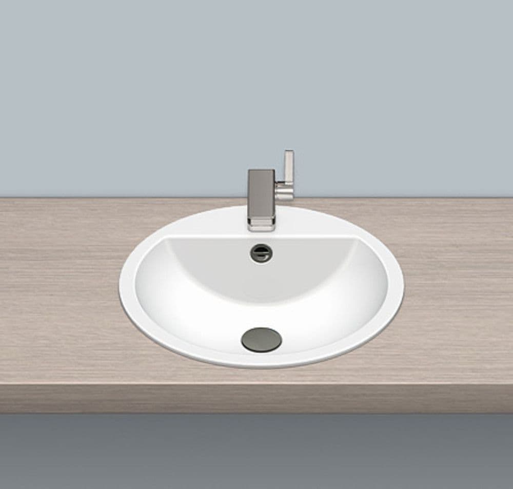 Alape EB lavabo encastré blanc vue 1