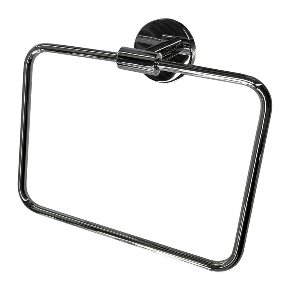 Van Marcke Frea porte-serviettes anneau pivotable laiton mural chromé vue 1