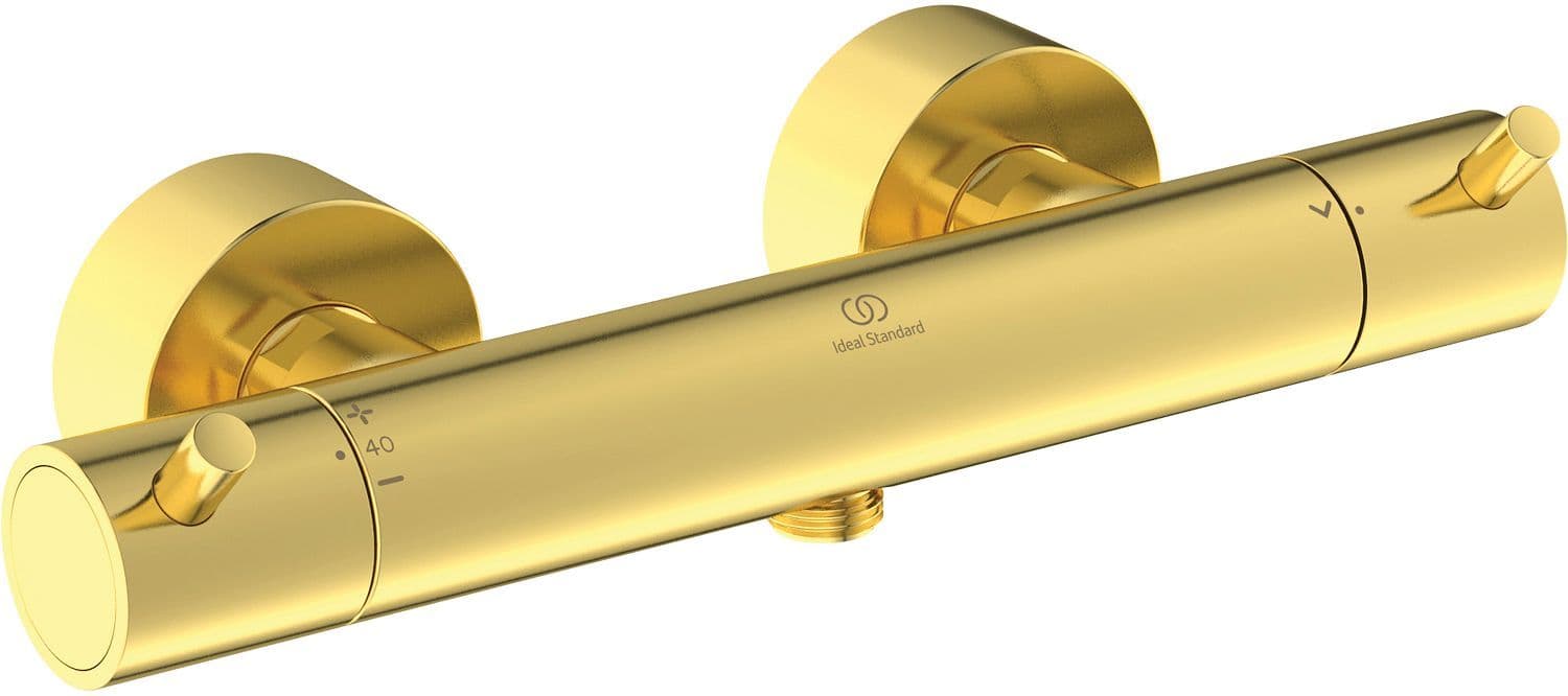 THERMOSTAT DOUCHE CERATHERM T125 IDEAL STANDARD POIGNEES DE GOUPILLE BRUSHED GOLD vue 1