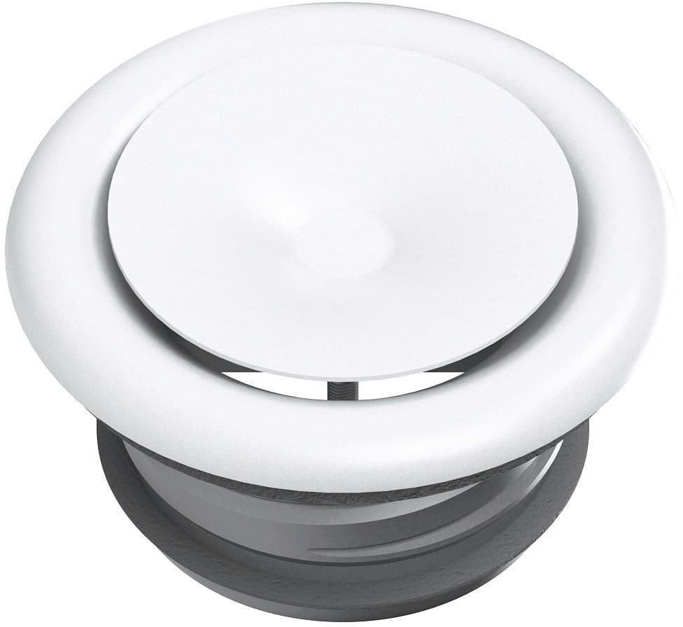 BOUCHE D'INDUCTIONREGLABLE VENTILATION+DOOUILLE +JOINT 125MM WIT vue 1