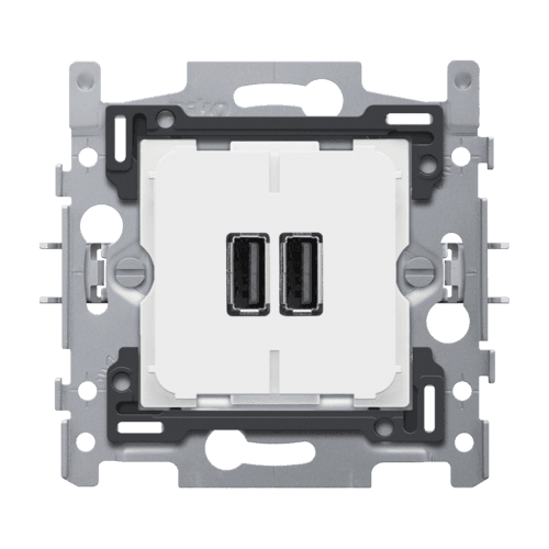Double chargeur USB-A intelligent, 3,5 A, fixation par griffes vue 1