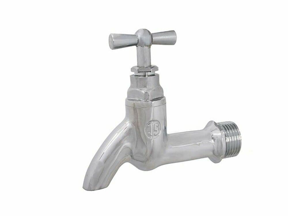 Robinet service simple 1/2" chromé vue 1