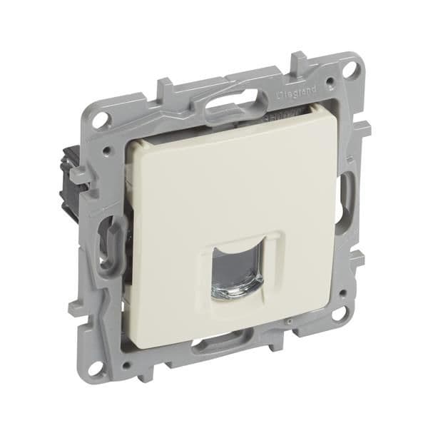 Niloé prise RJ45 cat6 UTP Crème à griffes vue 1
