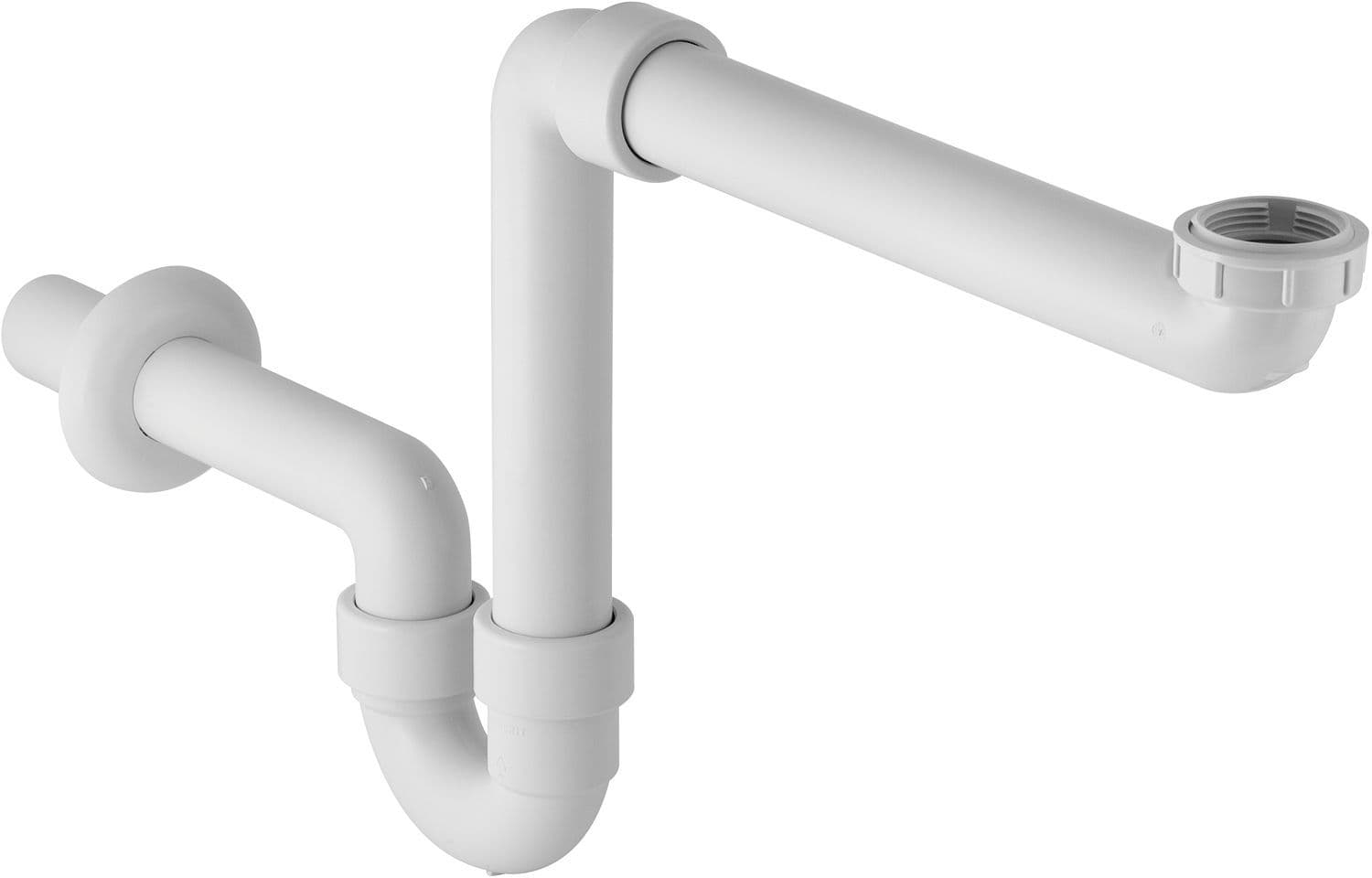 SIPHON LAVABO GAIN DE PLACE GEBERIT 5/4"6/4"-40MM BLANC vue 1