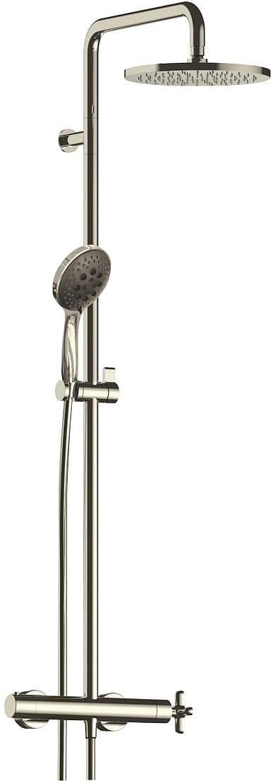 COLONNE DE DOUCHE +THERMOSTAT ICONA CLASSIC FANTINI 24CM POLISHED NICKEL PVD vue 1