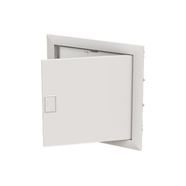 UK600 coffret encastré de 1 rangée soit 14 modules avec porte pleine vue 1