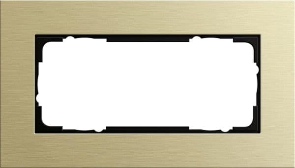 Cadre de finition Gira Esprit Aluminium Or clair (anodisé) - Aluminium vue 1
