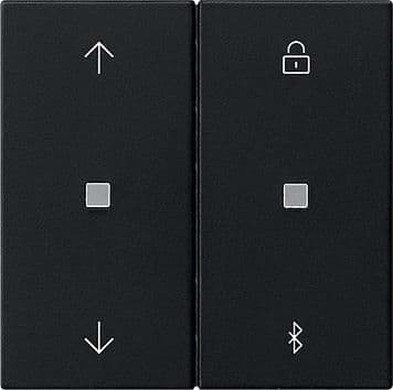 Horloge de store et programmable System 3000 BT symboles de flèche Noir mat (laqué) - utilisation vue 1