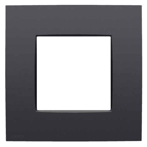 Plaque de recouvrement simple, couleur Niko Intense anthracite coated vue 1