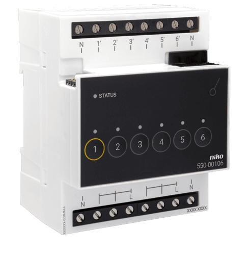 Module de commutation pour Niko Home Control pour 6 circuits différents vue 1