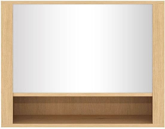 ARMOIRE TOILETTE ETHNICRAFT PORTE PIVOTENTE 90CM CHENE vue 1