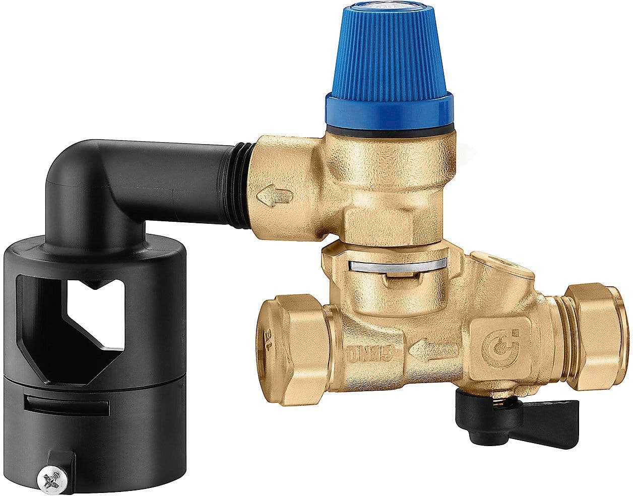 CALEFFI BOX 6*GROUPE SECURITE CLAPET DE RETENUE CONTROLABLE 1/2 vue 1