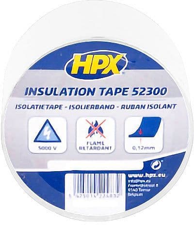 RUBAN D'ISOLATION PVC 5CM 20M BLANC vue 1