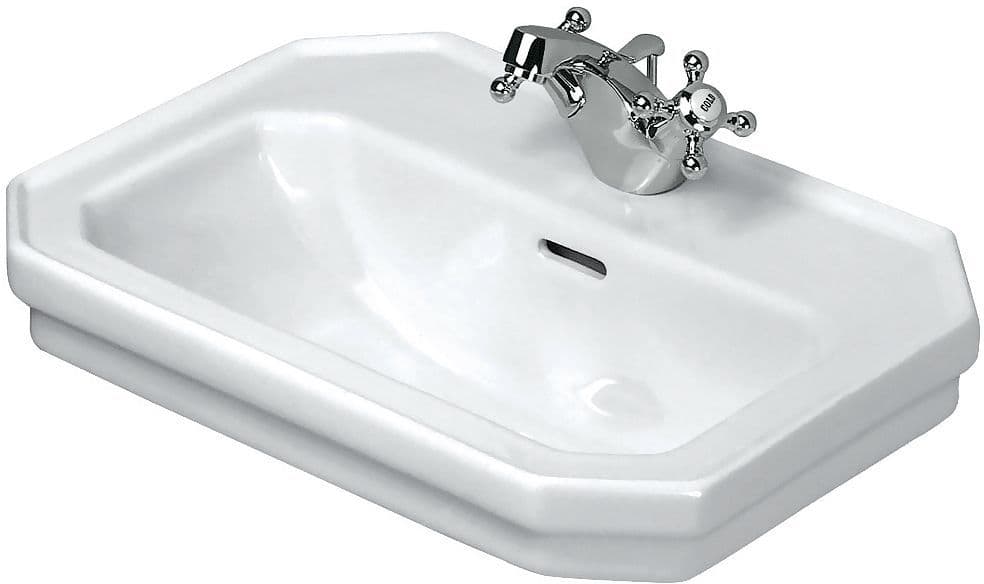 LAVE-MAINS 1930 DURAVIT 50CM +TROU ROBINET BLANC vue 1