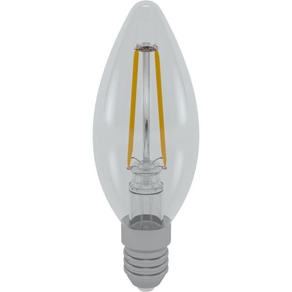 Lampe Led filament C35 flamme 4W E14 420lm claire 3000K WW non dimmable vue 1