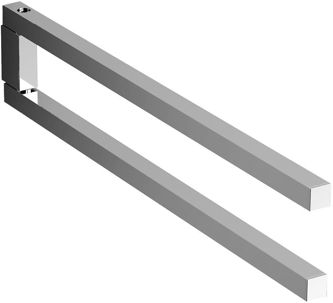SECHE-SERVIETTE DOUBLE MOBILE QUADRIA CLOU 35CM CHROME vue 1