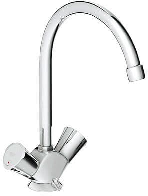 MITIGEUR CUISINE COSTA GROHE BASSE PRESSION CHROME vue 1