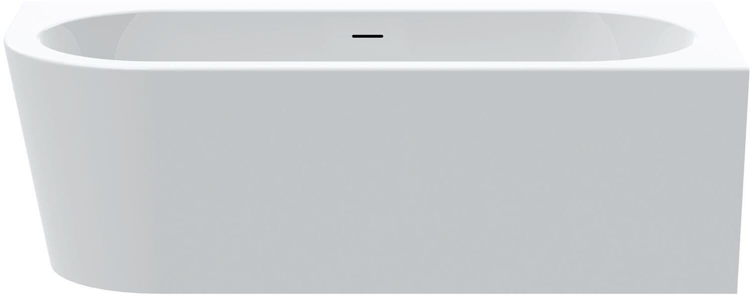 BAIGNOIRE POOL CORNER DROITE ACRYL 180-80 BLANC MAT+SET DE FINITON VIDAGE BLANC MAT vue 1